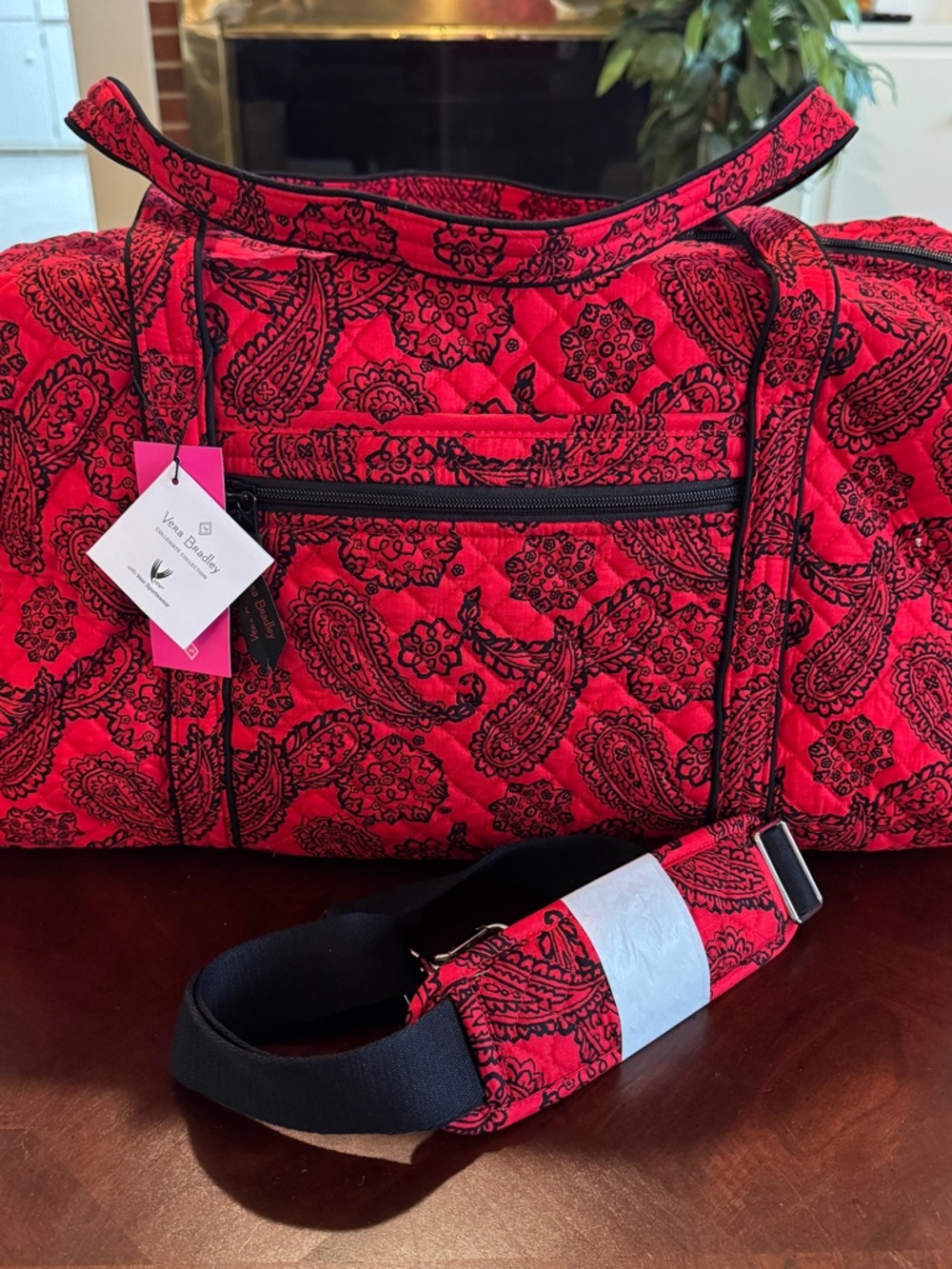 Vera Bradley Large Travel Duffle- Collegiate Collection- NWT